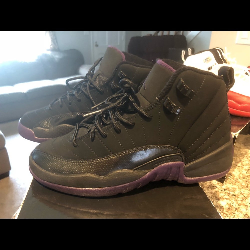 Jordan 12 Retro Black/Grand Purple/Aquamarine